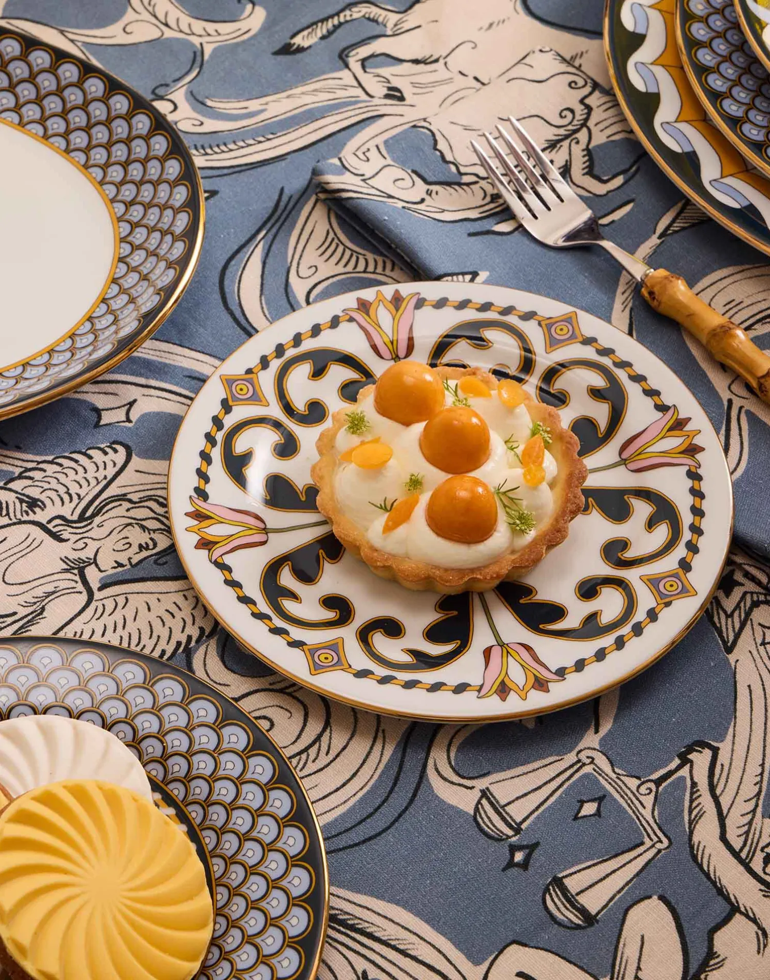 La DoubleJ Piatti Da Dessert & Piattini|Tavola<Dessert Plates Set Of 2Tyrrhenia Tulyps in Porcelain
