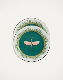 La DoubleJ Piatti|Tavola<Dinner Plates Set Of 2Libellula in Porcelain