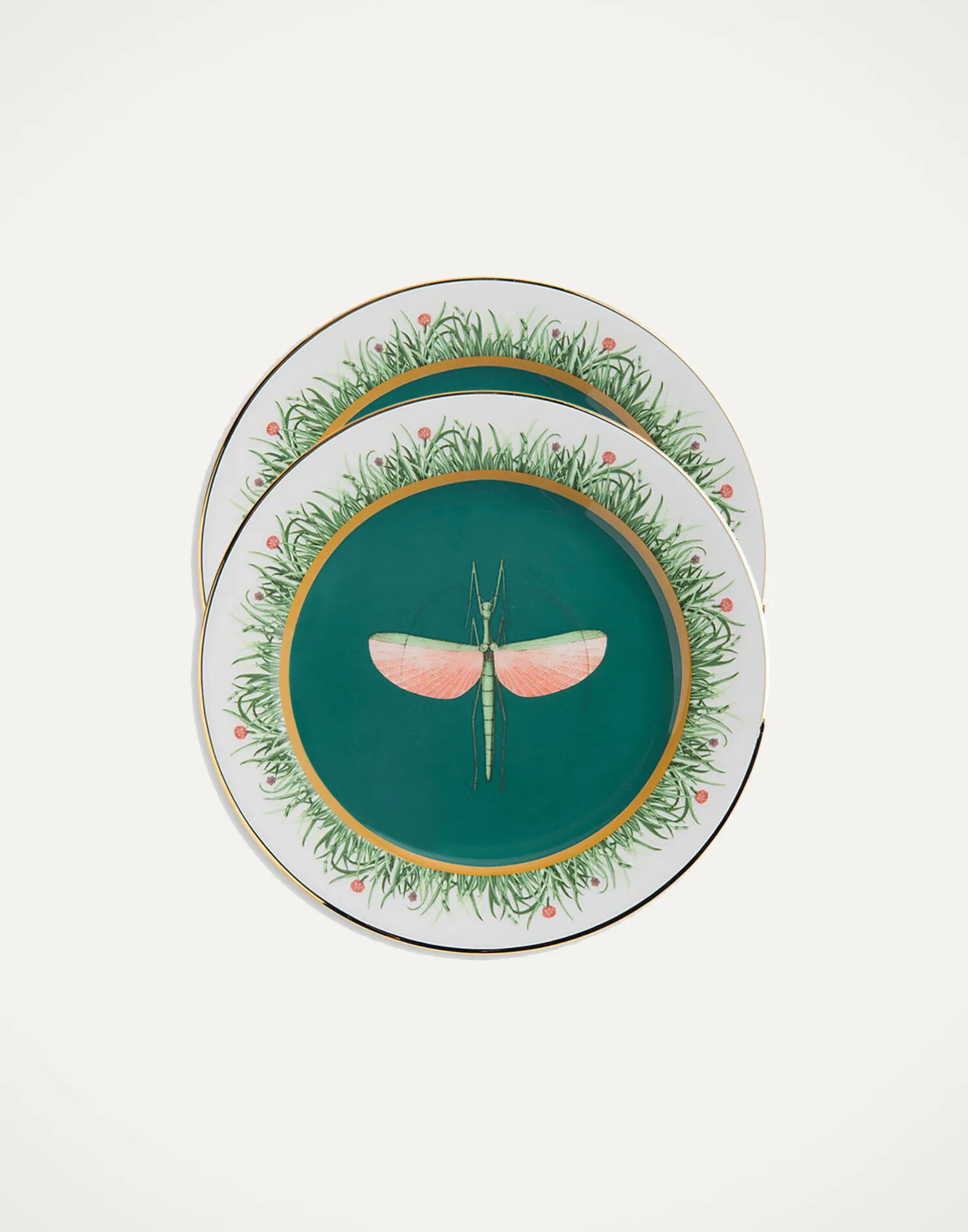 La DoubleJ Piatti|Tavola<Dinner Plates Set Of 2Libellula in Porcelain