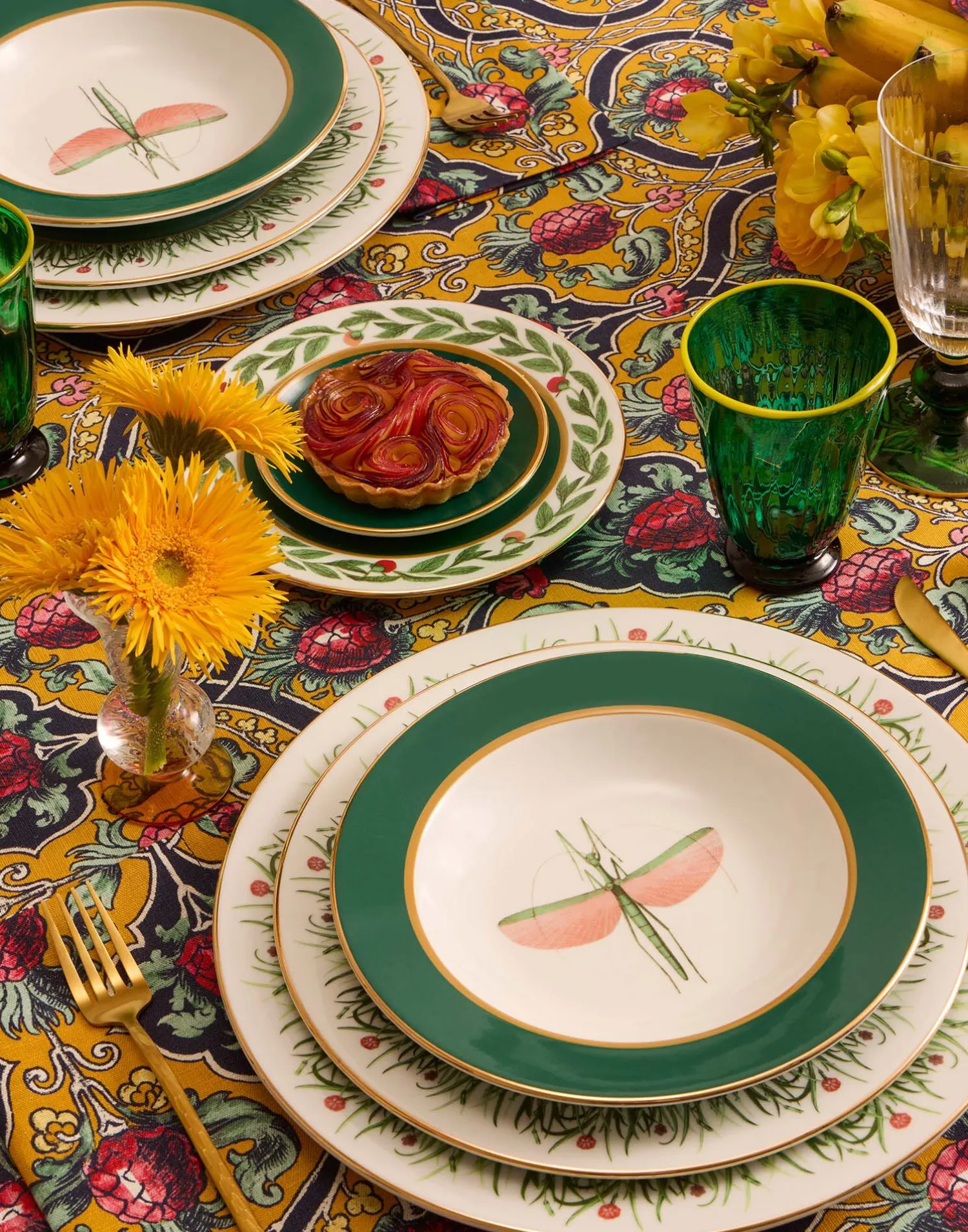 La DoubleJ Piatti|Tavola<Dinner Plates Set Of 2Libellula in Porcelain