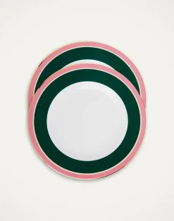 La DoubleJ Piatti|Tavola<Dinner Plates Set Of 2Rainbow Verde in Porcelain