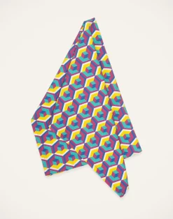 La DoubleJ Accessori Da Cucina|Tessili<Dishtowel (50x70)Cubi Giallo/Fucsia in Cotton