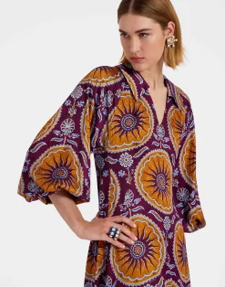 La DoubleJ Vestiti<Diva DressSovereign Purple in Stretch Satin
