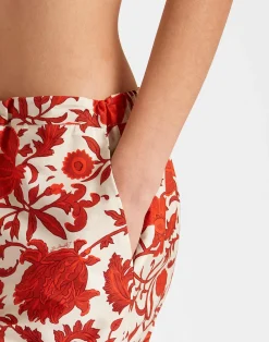 La DoubleJ Pantaloni E Shorts<Drawstring PantsDragonflower Mini Red in Summer Poplin