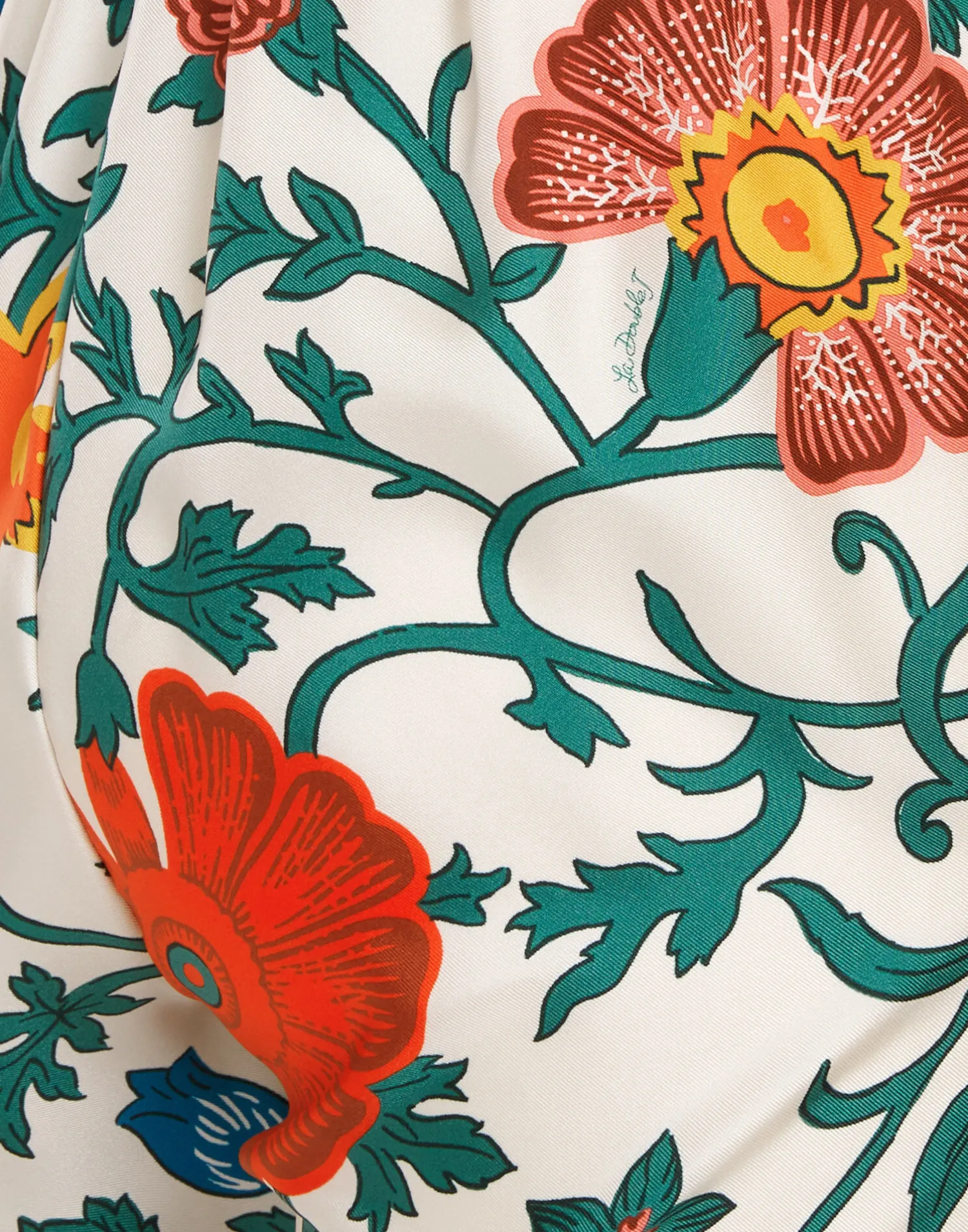 La DoubleJ Pantaloni E Shorts<Drawstring PantsDragonflower Multicolor in Silk Twill