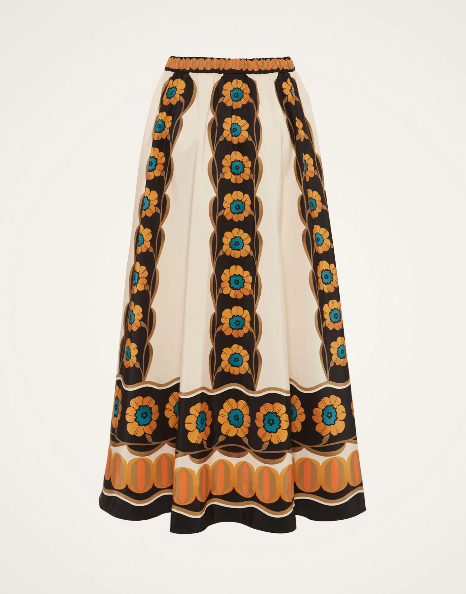 La DoubleJ Gonne<Drawstring SkirtDaisychain Placée Orange in Light Faille