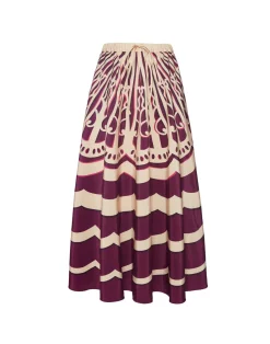 La DoubleJ Gonne<Drawstring SkirtFans Placée Purple in Faille