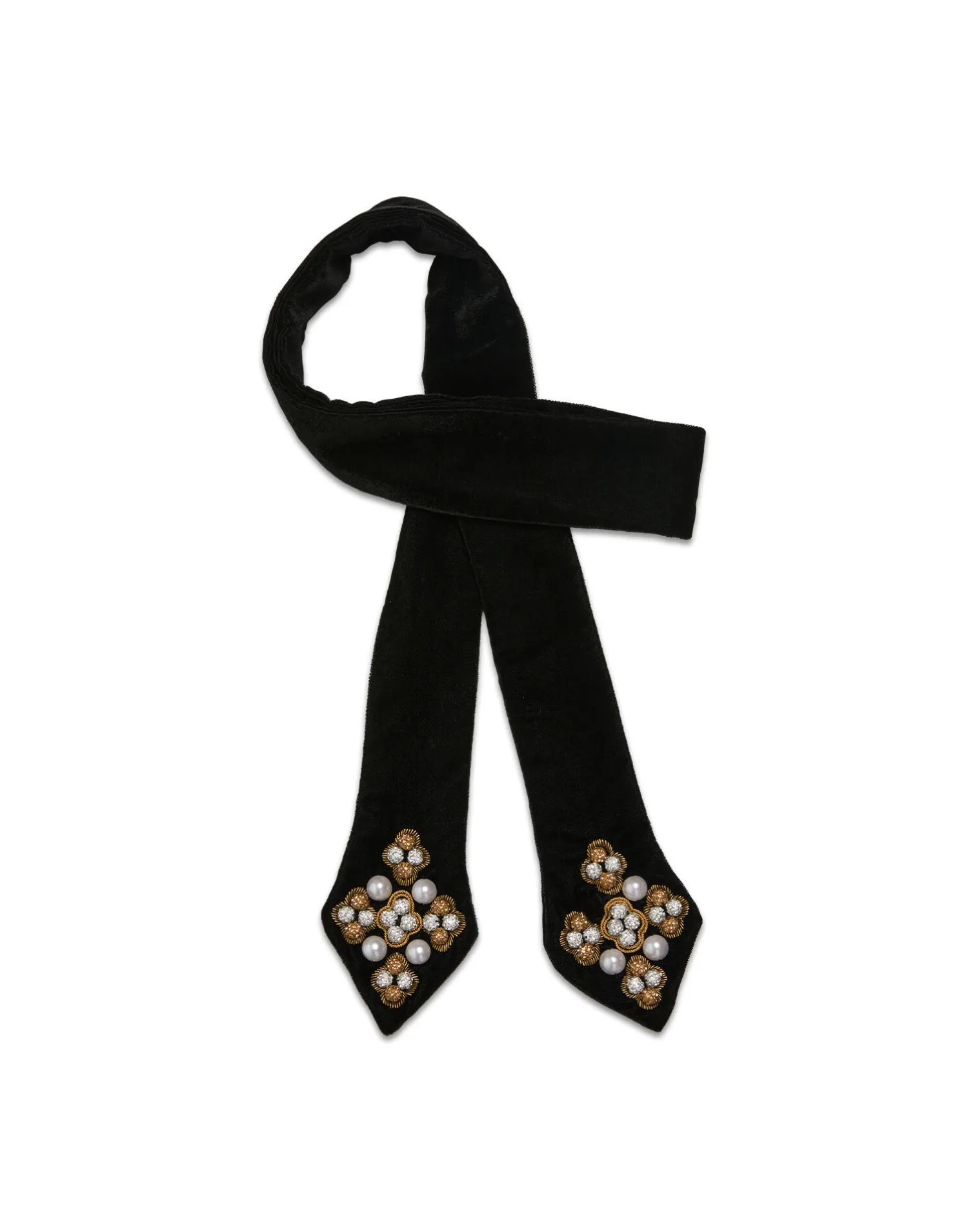 La DoubleJ Foulard E Sciarpe|Accessories<Ella 2-Ways StoleSolid Black in Velvet