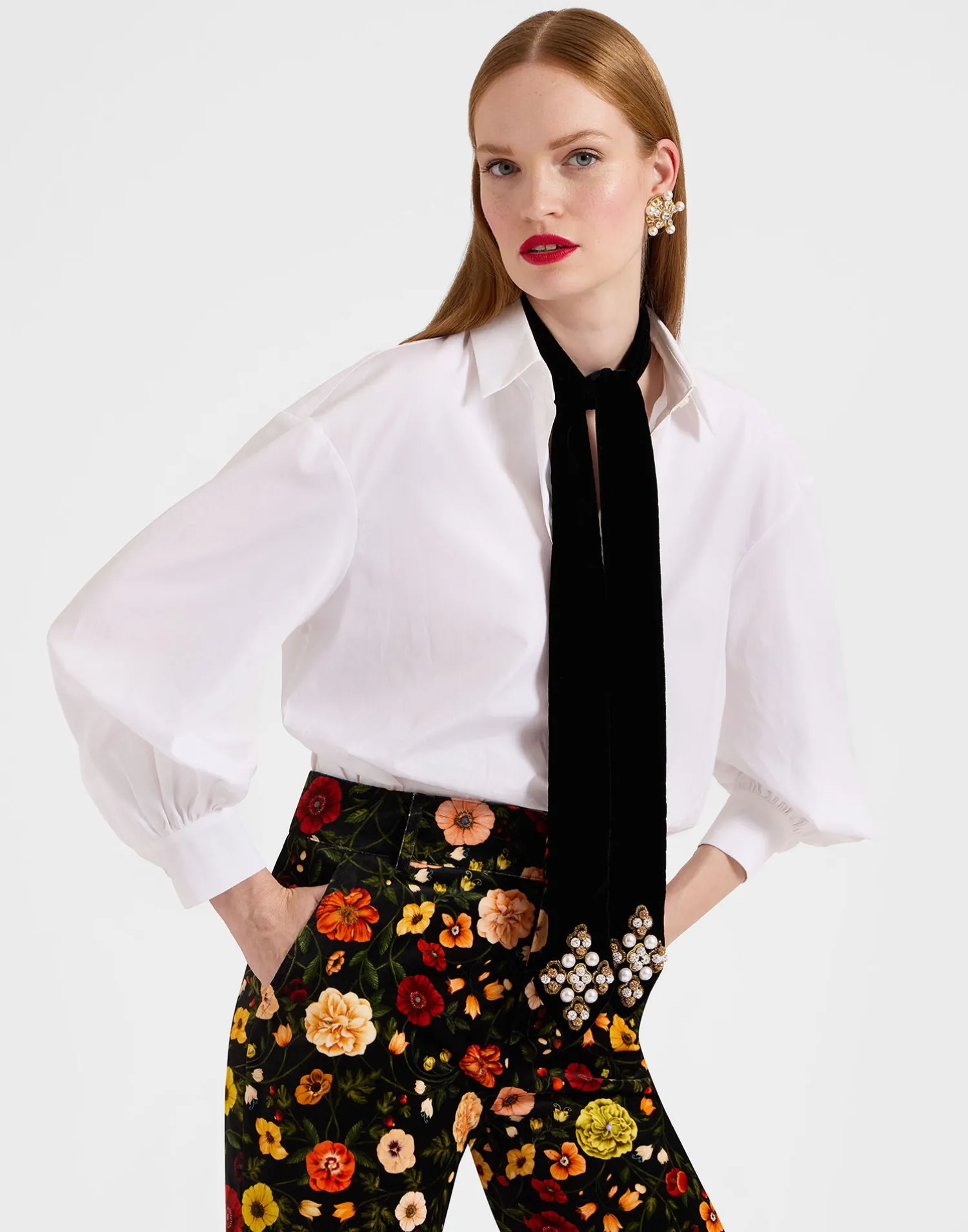 La DoubleJ Foulard E Sciarpe|Accessories<Ella 2-Ways StoleSolid Black in Velvet