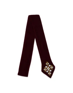 La DoubleJ Foulard E Sciarpe|Accessories<Ella 2-Ways StoleSolid Red in Velvet