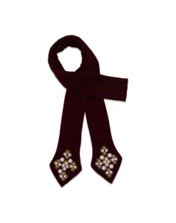 La DoubleJ Foulard E Sciarpe|Accessories<Ella 2-Ways StoleSolid Red in Velvet