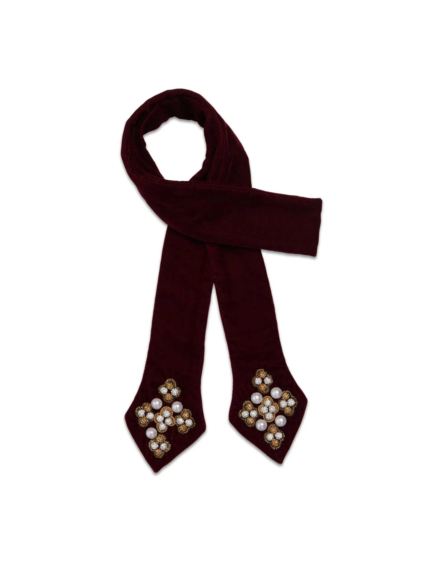 La DoubleJ Foulard E Sciarpe|Accessories<Ella 2-Ways StoleSolid Red in Velvet