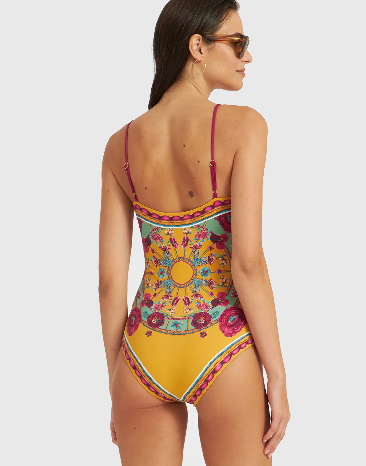La DoubleJ Moda Mare<Elle SwimsuitZodiac Placée Marigold in Supreme Lycra