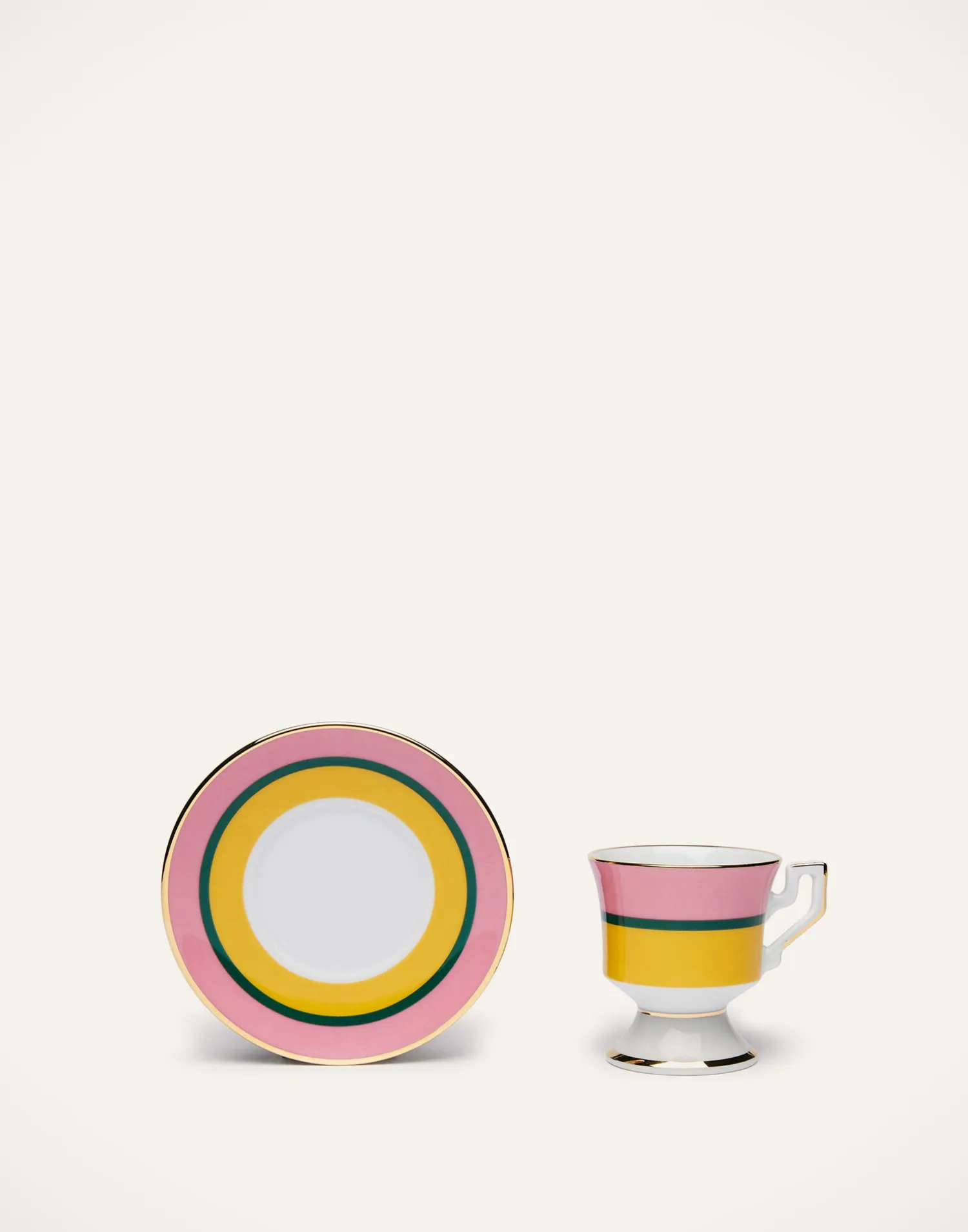 La DoubleJ Set Da Te E Caffe|Tavola<Espresso Cup & Saucer Set of 2Rainbow Giallo in Porcelain