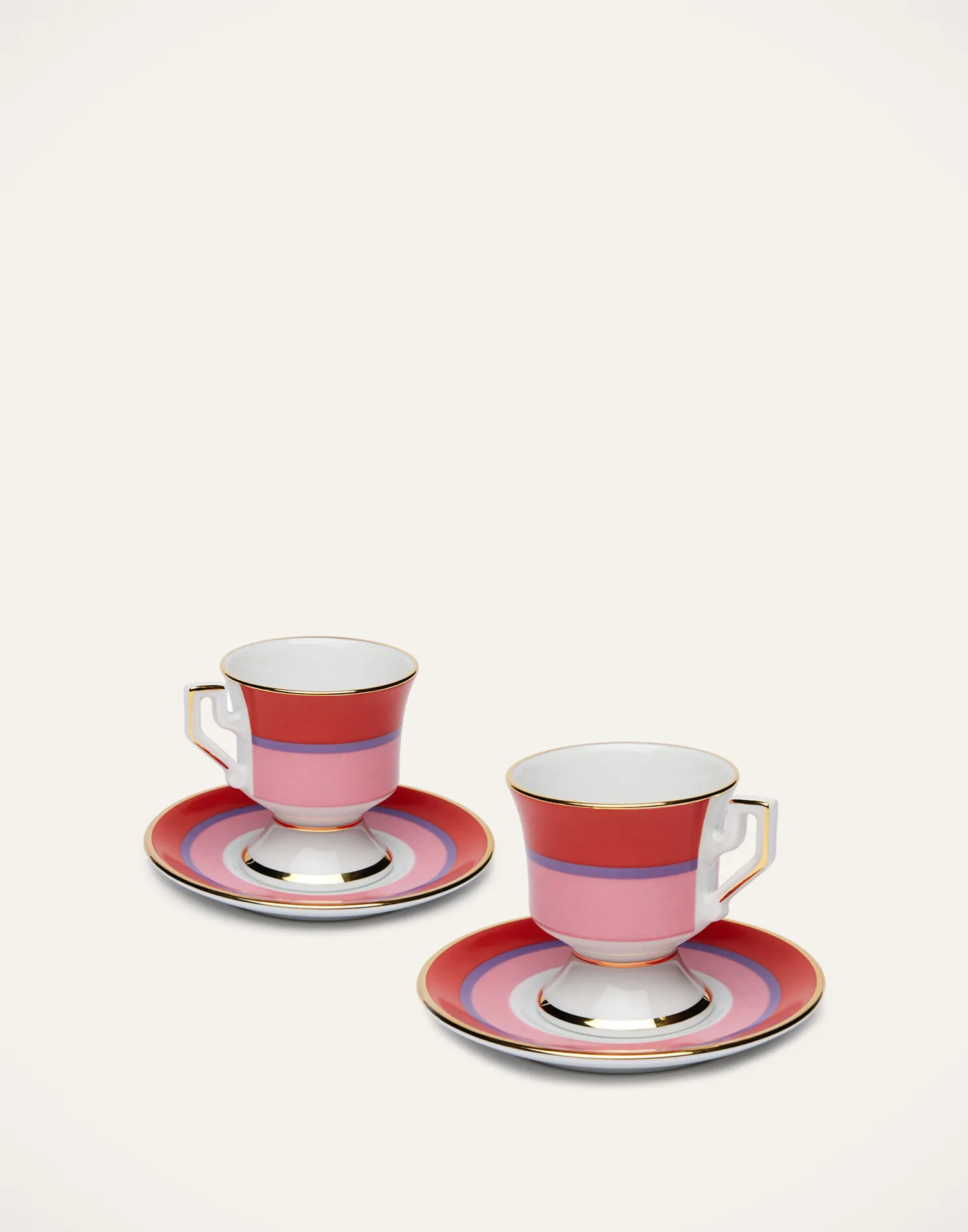 La DoubleJ Set Da Te E Caffe|Tavola<Espresso Cup & Saucer Set of 2Rainbow Rosa in Porcelain