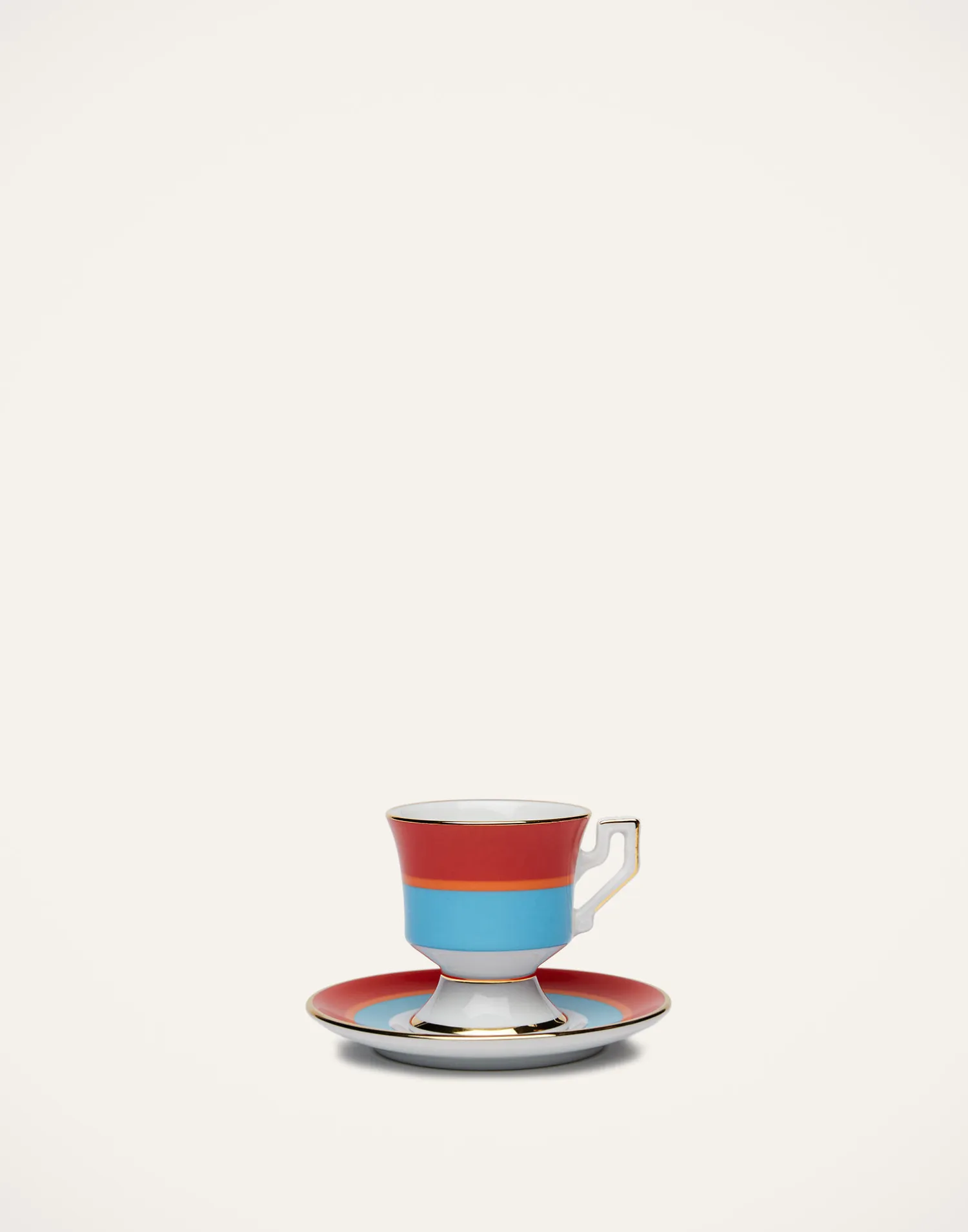 La DoubleJ Set Da Te E Caffe|Tavola<Espresso Cup & Saucer Set of 2Rainbow Azzurro in Porcelain