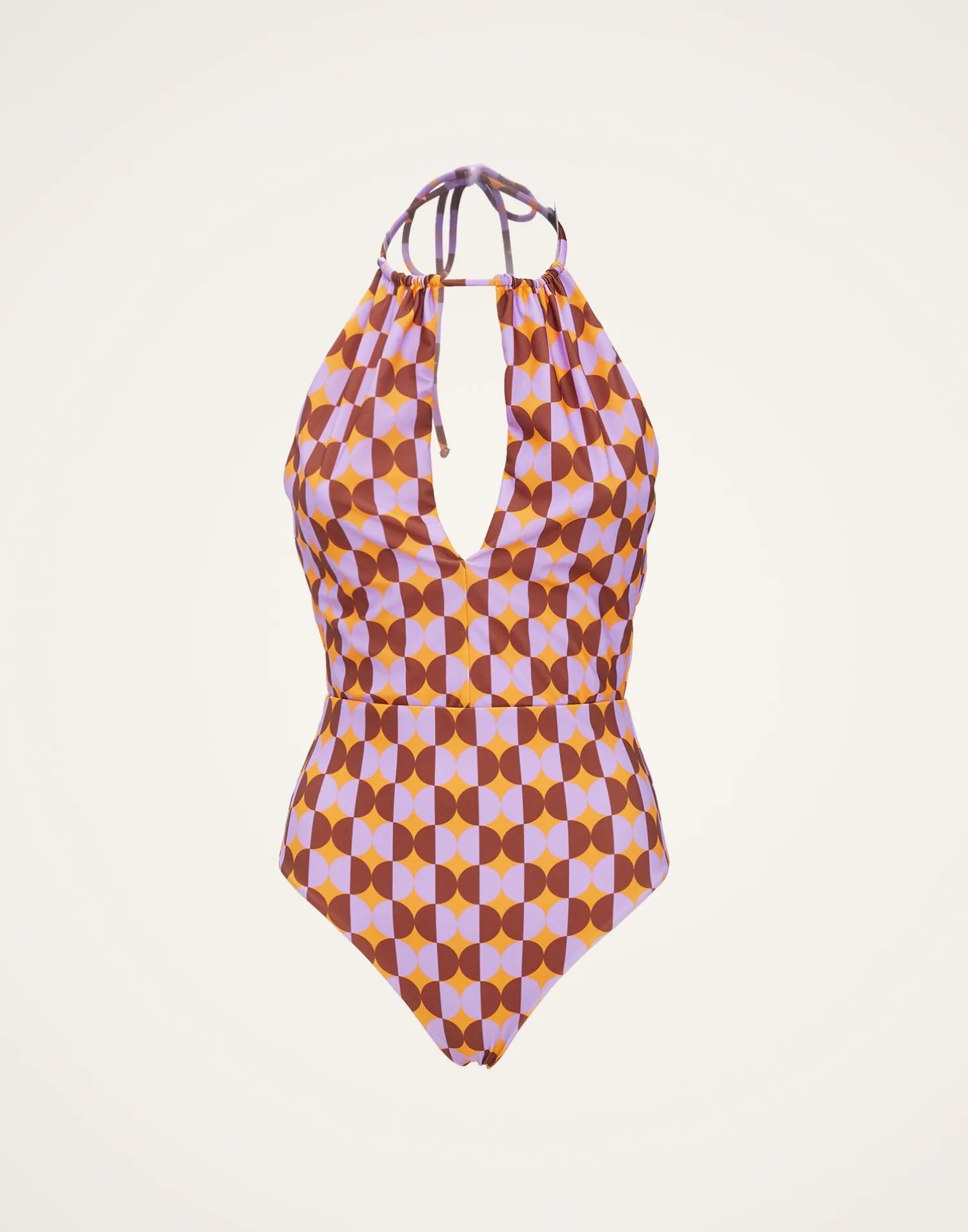 La DoubleJ Moda Mare<Esther SwimsuitMezzaluna Orange in Lycra
