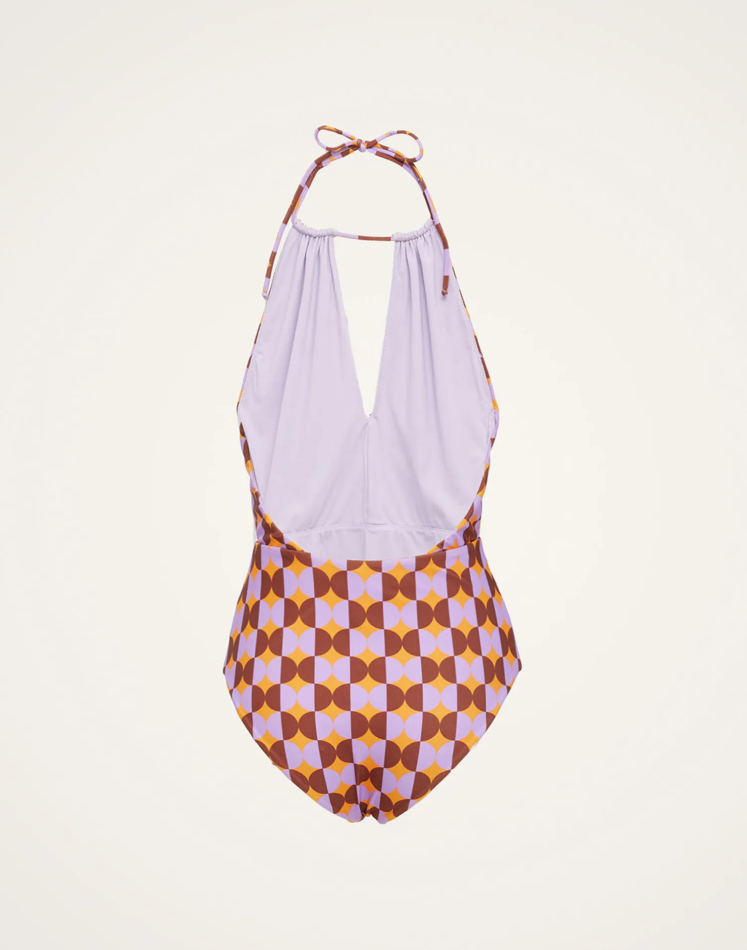 La DoubleJ Moda Mare<Esther SwimsuitMezzaluna Orange in Lycra