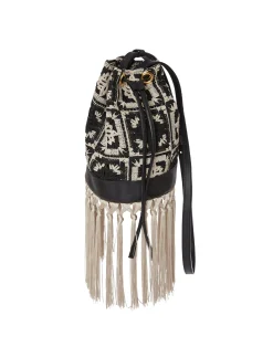 La DoubleJ Borse E Pochettes|Accessories<Feria Crossbody BagMini Tiles Black in Macram&eacute;