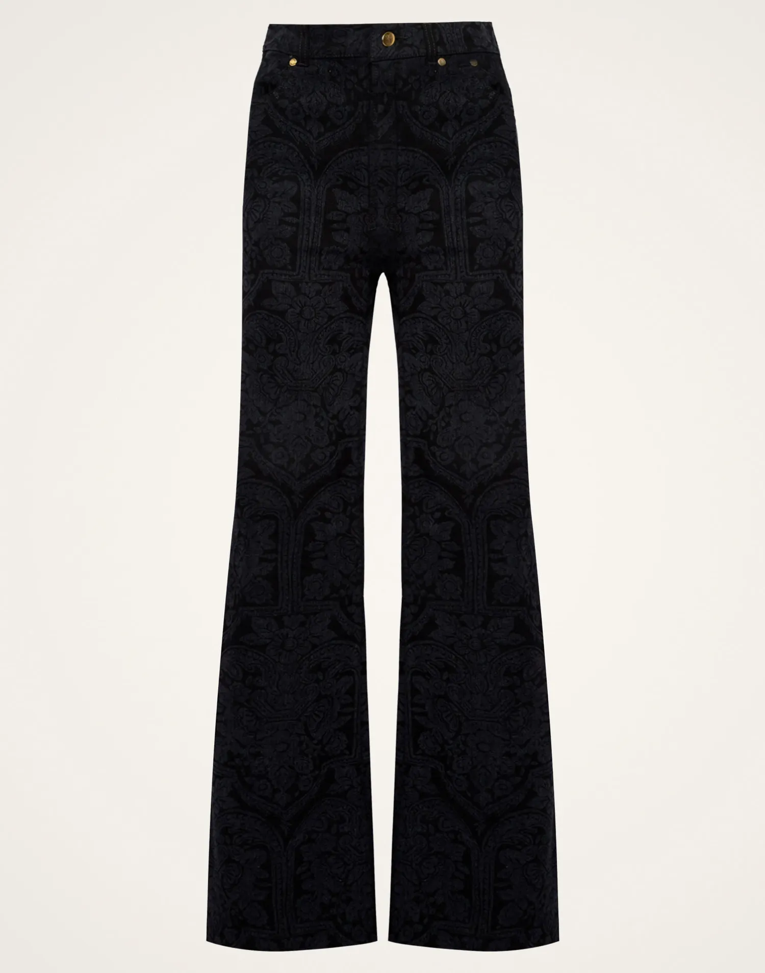 La DoubleJ Denim|Pantaloni E Shorts<Flare JeansCorte Black in Denim