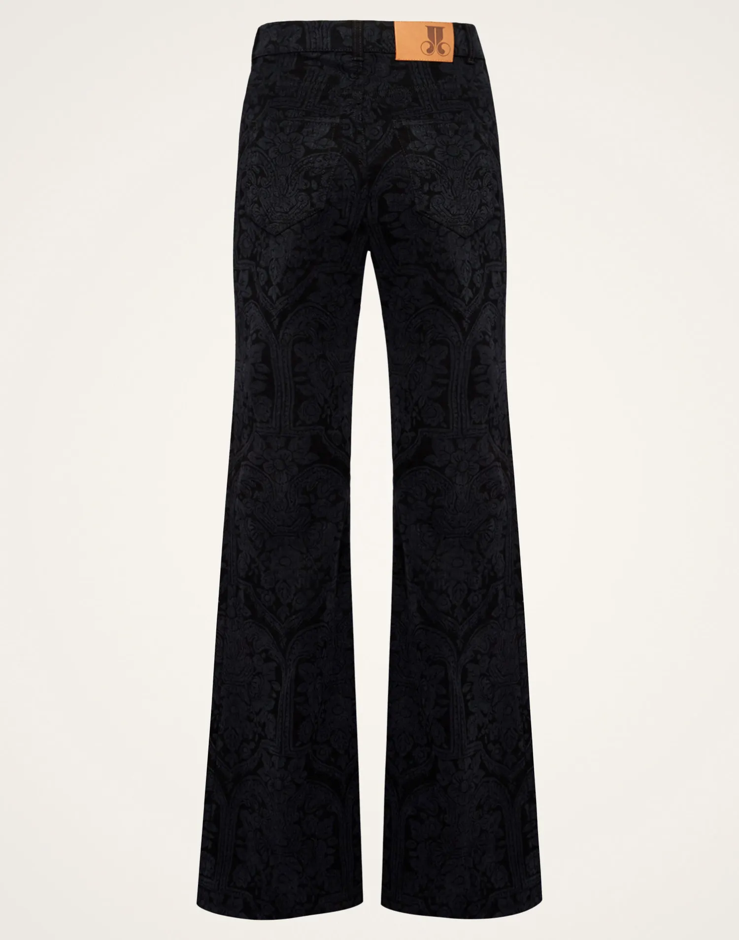 La DoubleJ Denim|Pantaloni E Shorts<Flare JeansCorte Black in Denim