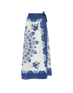 La DoubleJ Gonne<Flipper SkirtOlympus Placée Cream in Cotton Voile