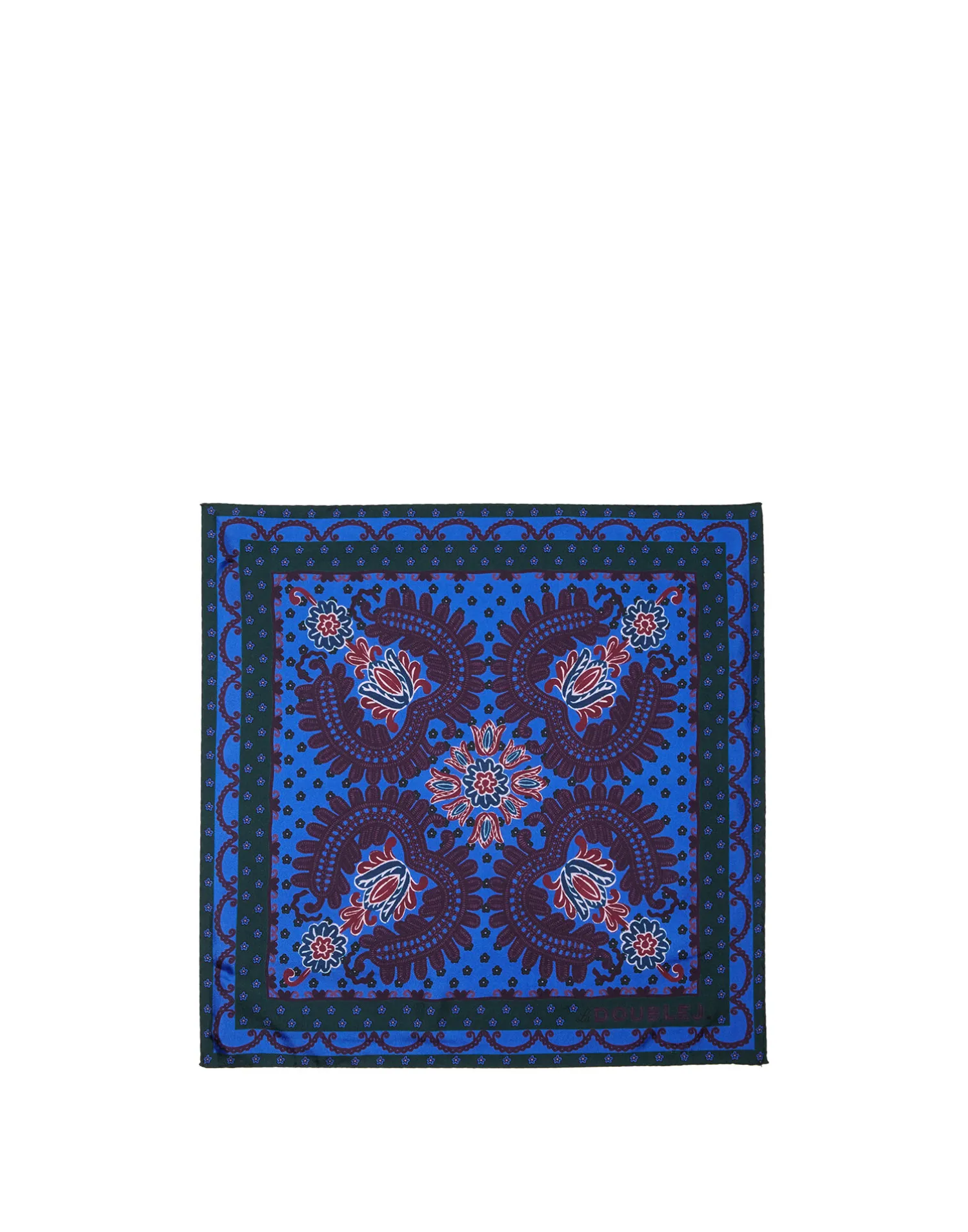 La DoubleJ Foulard E Sciarpe|Accessories<Folky Hearts Foulard (45X45)Folky Hearts Blue in Silk