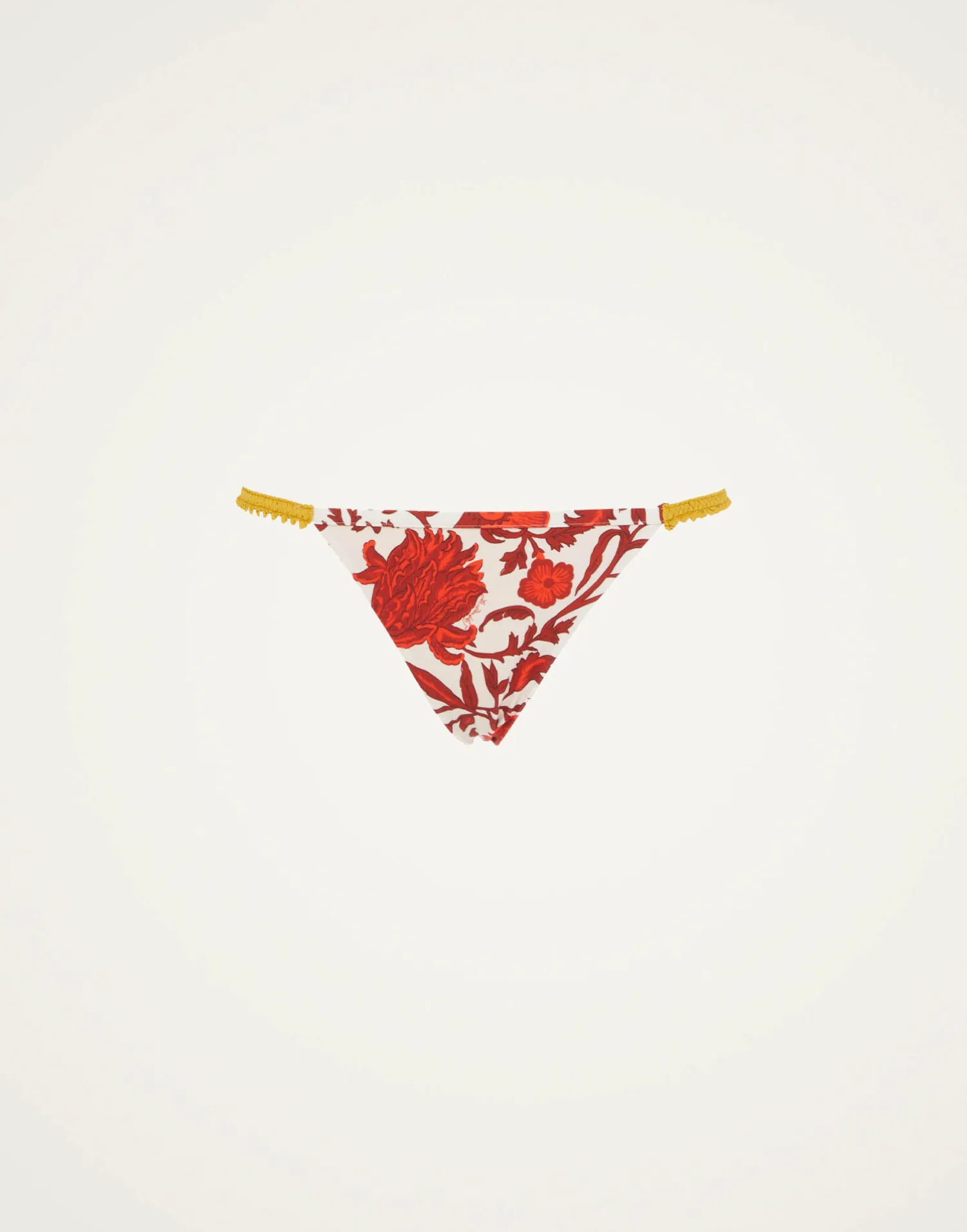 La DoubleJ Moda Mare<Fonda BottomDragonflower Mini Red in Lycra