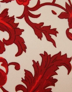La DoubleJ Moda Mare<Fonda SwimsuitDragonflower Mini Red in Lycra