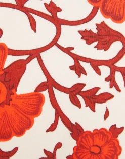 La DoubleJ Moda Mare<Fonda TopDragonflower Mini Red in Lycra