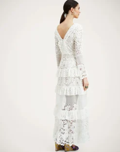 La DoubleJ Vestiti<Footloose Lacey DressWhite in Cotton Lace