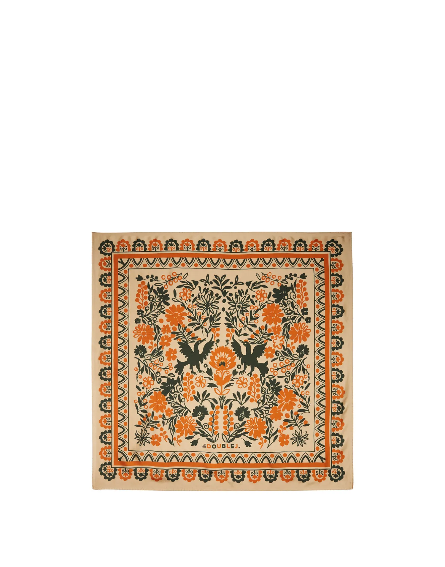 La DoubleJ Foulard E Sciarpe|Accessories<Forest Foulard (90X90)Forest Square in Silk