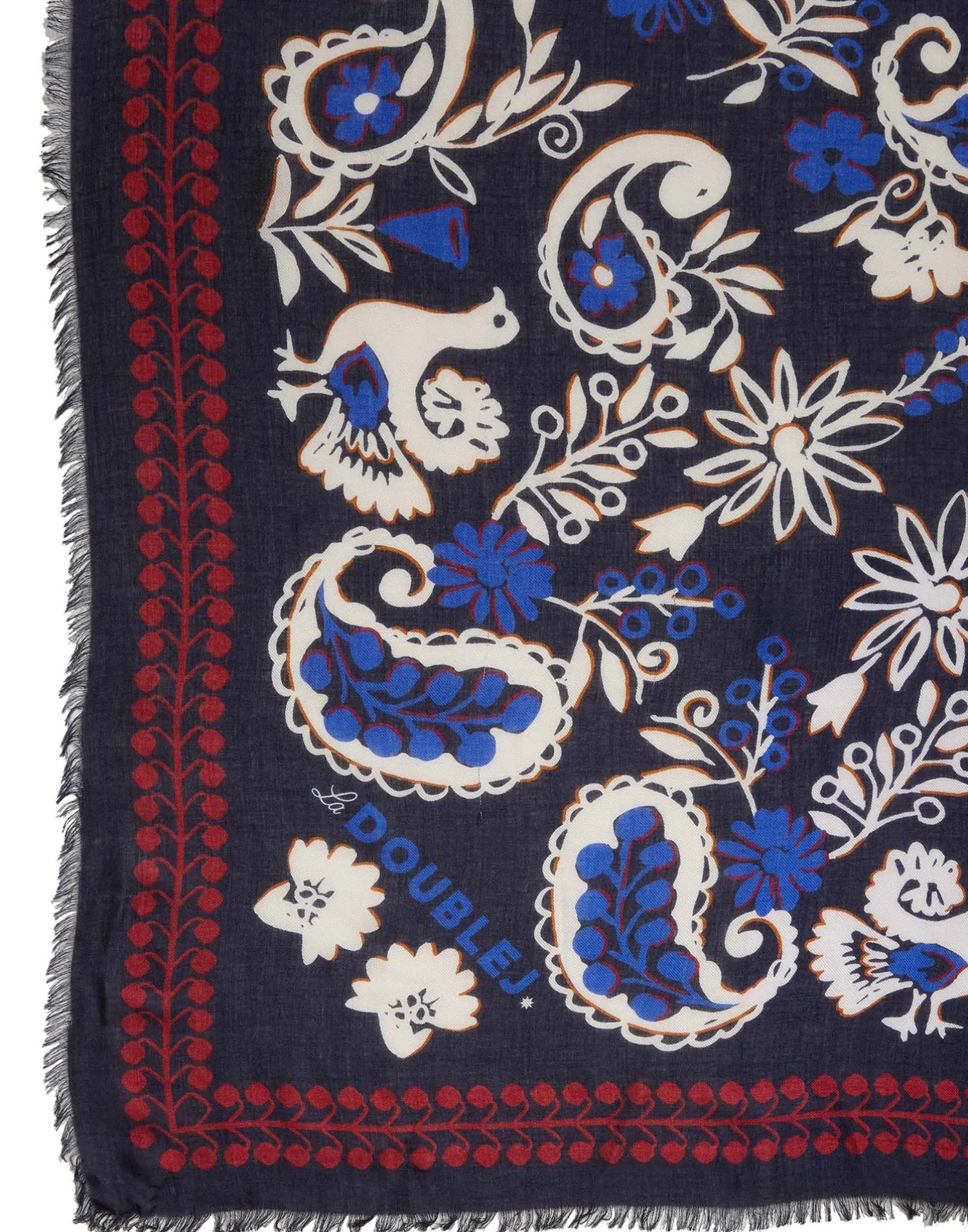 La DoubleJ Foulard E Sciarpe|Accessories<Forest Scarf (120X120)Forest Bandana in Modal Silk Blend