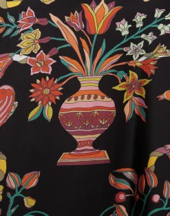 La DoubleJ Camicie E Top<Foulard ShirtBorboni Placée Nero in Twill Silk