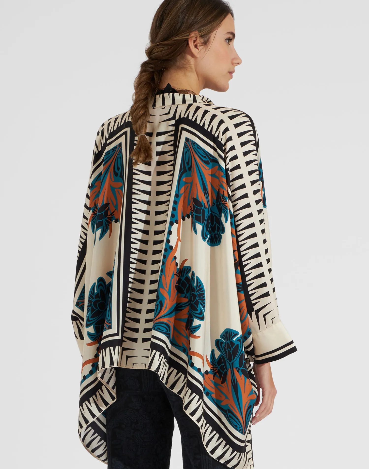 La DoubleJ Camicie E Top<Foulard ShirtFlorence Placée in Silk Twill