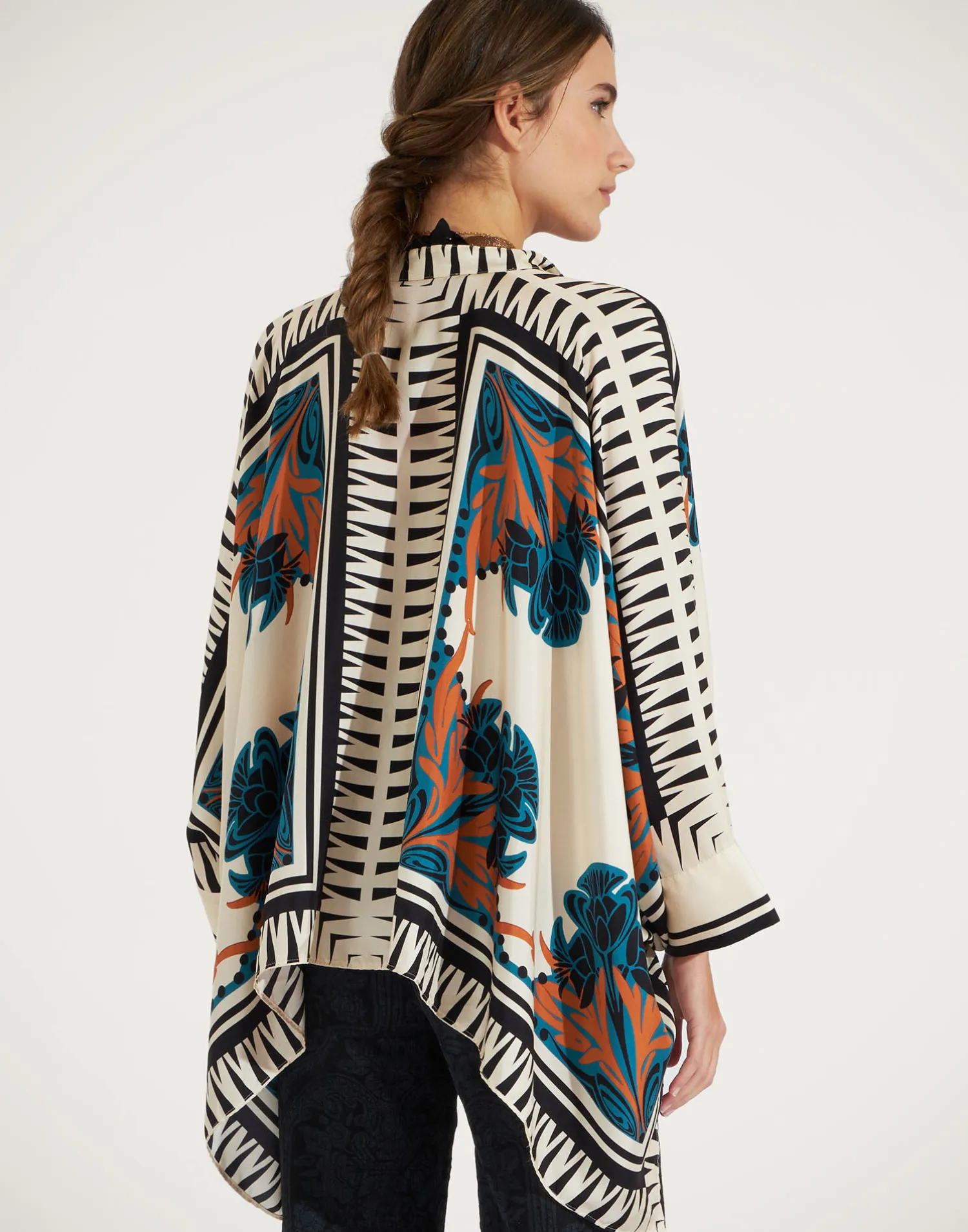 La DoubleJ Camicie E Top<Foulard ShirtFlorence Placée in Silk Twill
