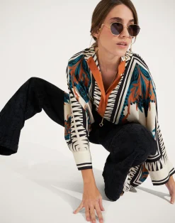 La DoubleJ Camicie E Top<Foulard ShirtFlorence Placée in Silk Twill