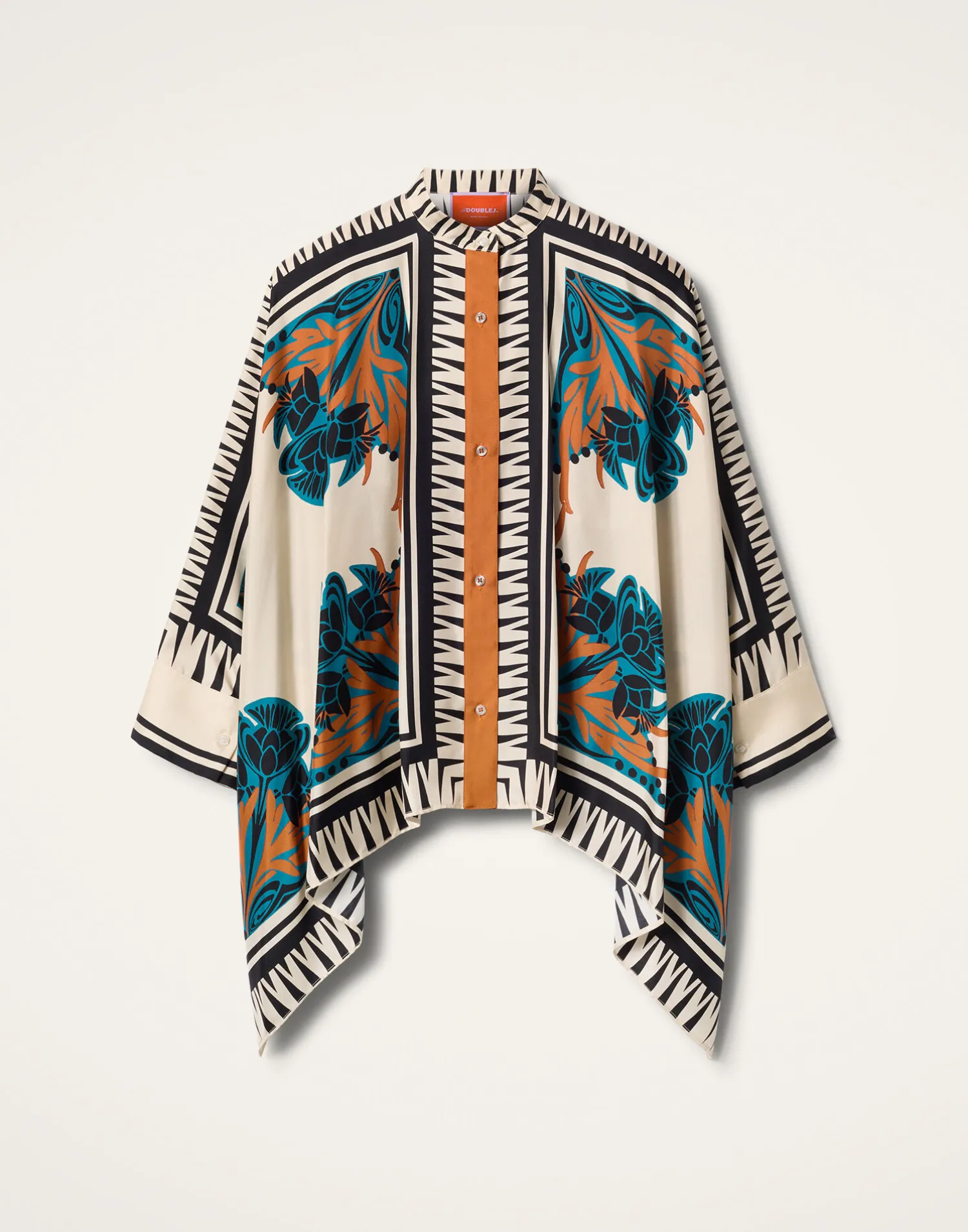 La DoubleJ Camicie E Top<Foulard ShirtFlorence Placée in Silk Twill