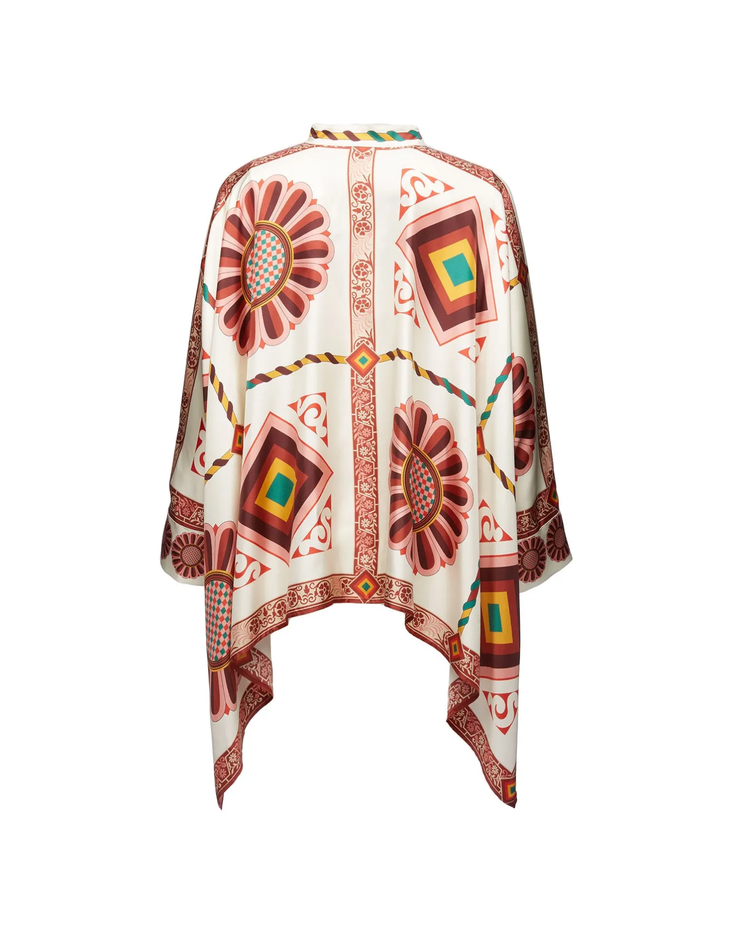 La DoubleJ Party Dressing<Foulard ShirtMacro Tiles Placée in Twill Silk