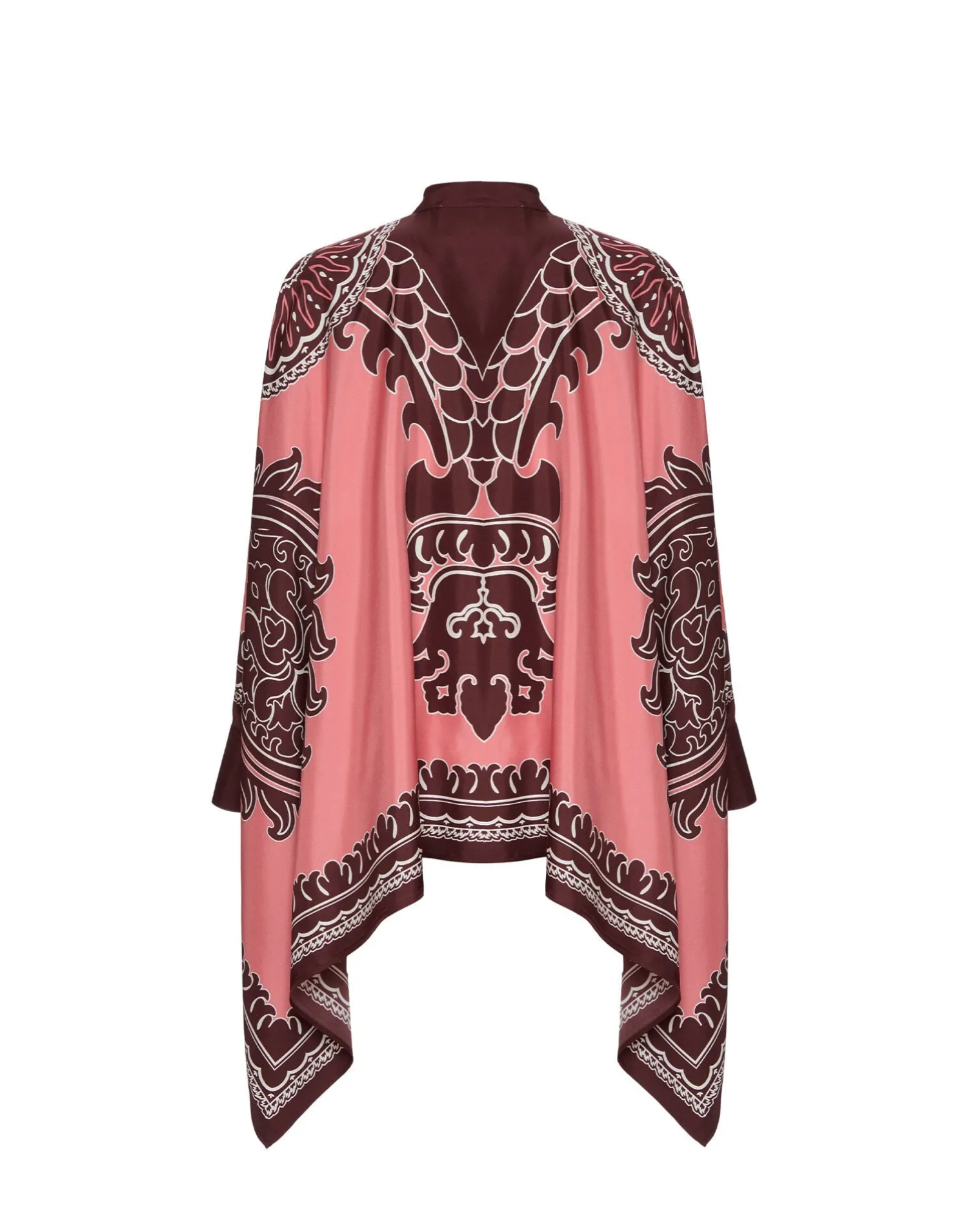La DoubleJ Party Dressing<Foulard ShirtOltrarno Placée Pink in Silk Twill