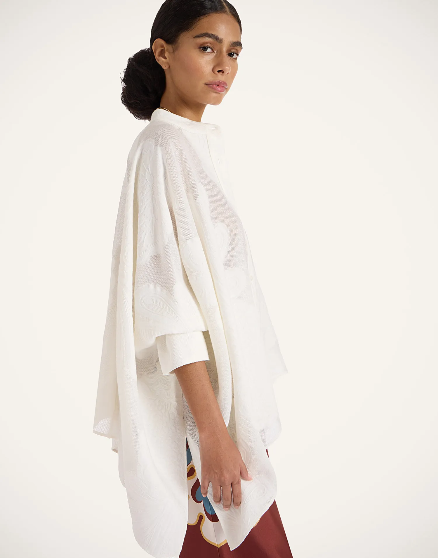 La DoubleJ Camicie E Top<Foulard ShirtPineapple Lace in Jacquard