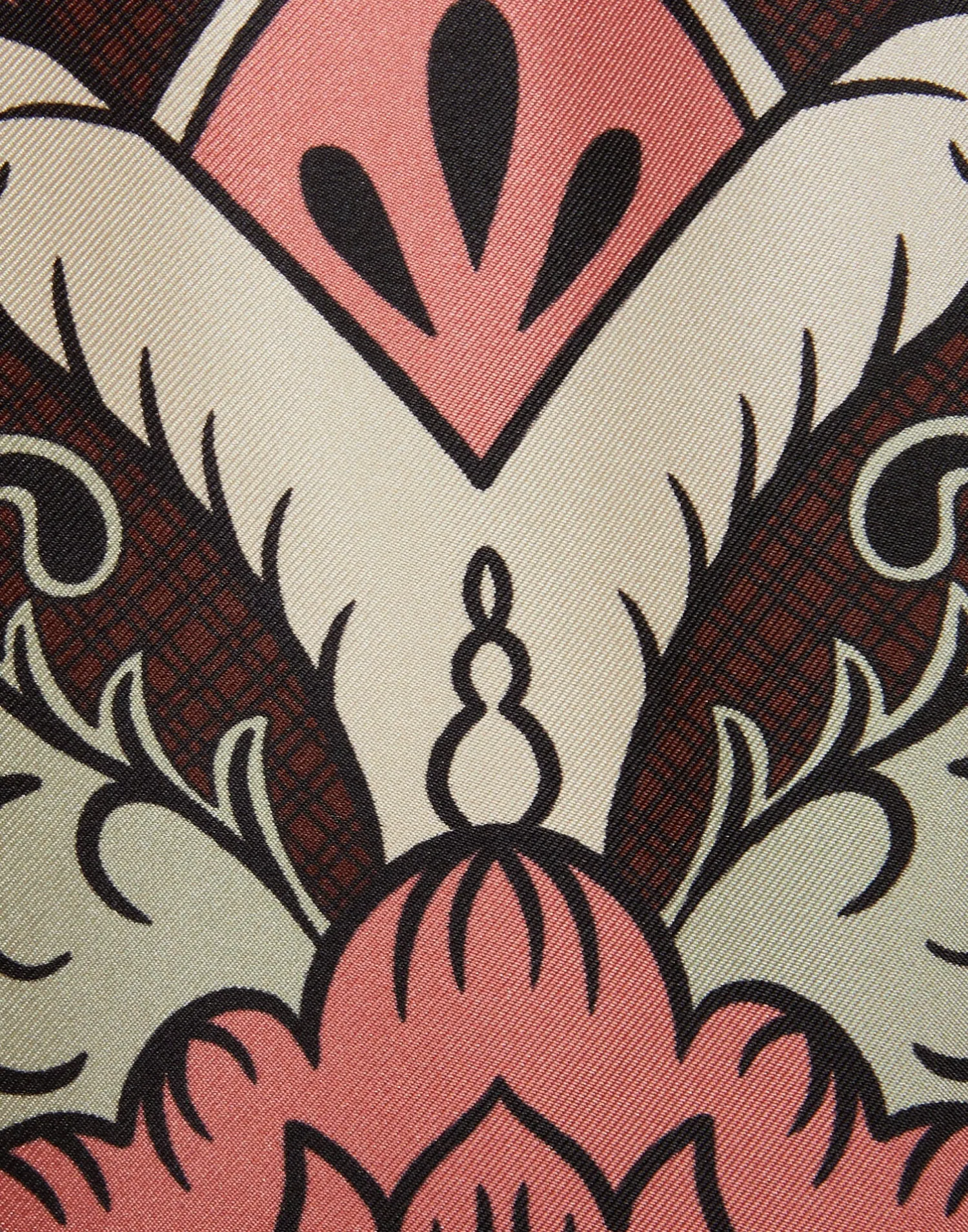 La DoubleJ Party Dressing<Foulard ShirtPortal Placée Brown in Silk Twill
