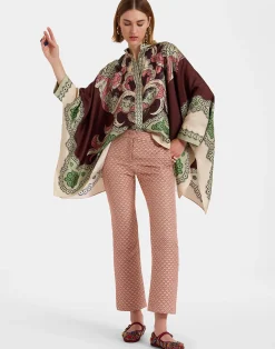 La DoubleJ Camicie E Top<Foulard ShirtPortal Placée Brown in Silk Twill