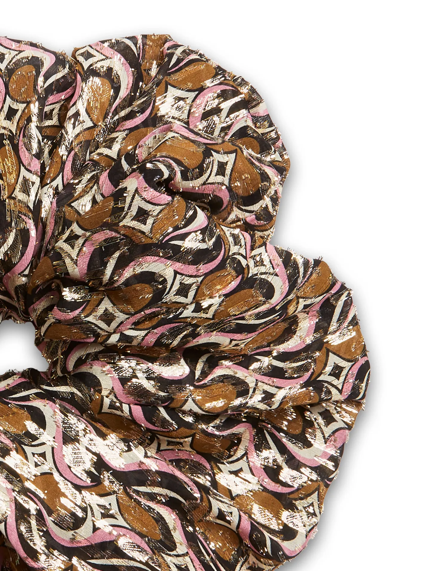 La DoubleJ Accessori Per Capelli|Accessories<Giga ScrunchieJive Pink in Lurex Fil Coupé