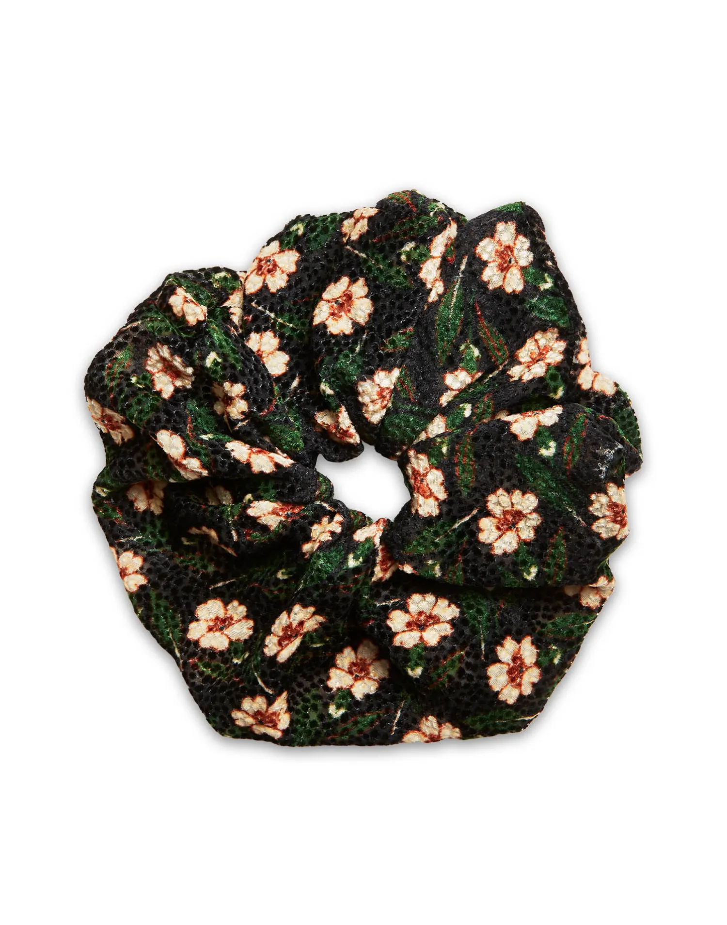 La DoubleJ Accessori Per Capelli|Accessories<Giga ScrunchieMayfair Black in Devore Velvet
