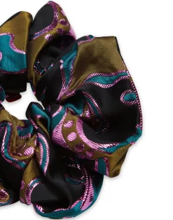 La DoubleJ Accessori Per Capelli|Accessories<Giga ScrunchieSpritz Blue Petrol in Jacquard
