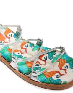 La DoubleJ Scarpe|Accessories<Gladiator SandalsKissers in Twill