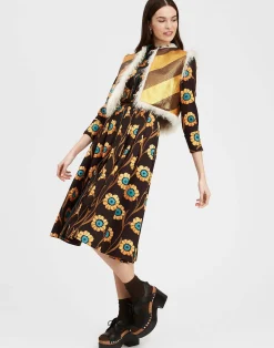 La DoubleJ Capispalla<Glam Reversibile Gilet IntarsiaBronze in Faux Python