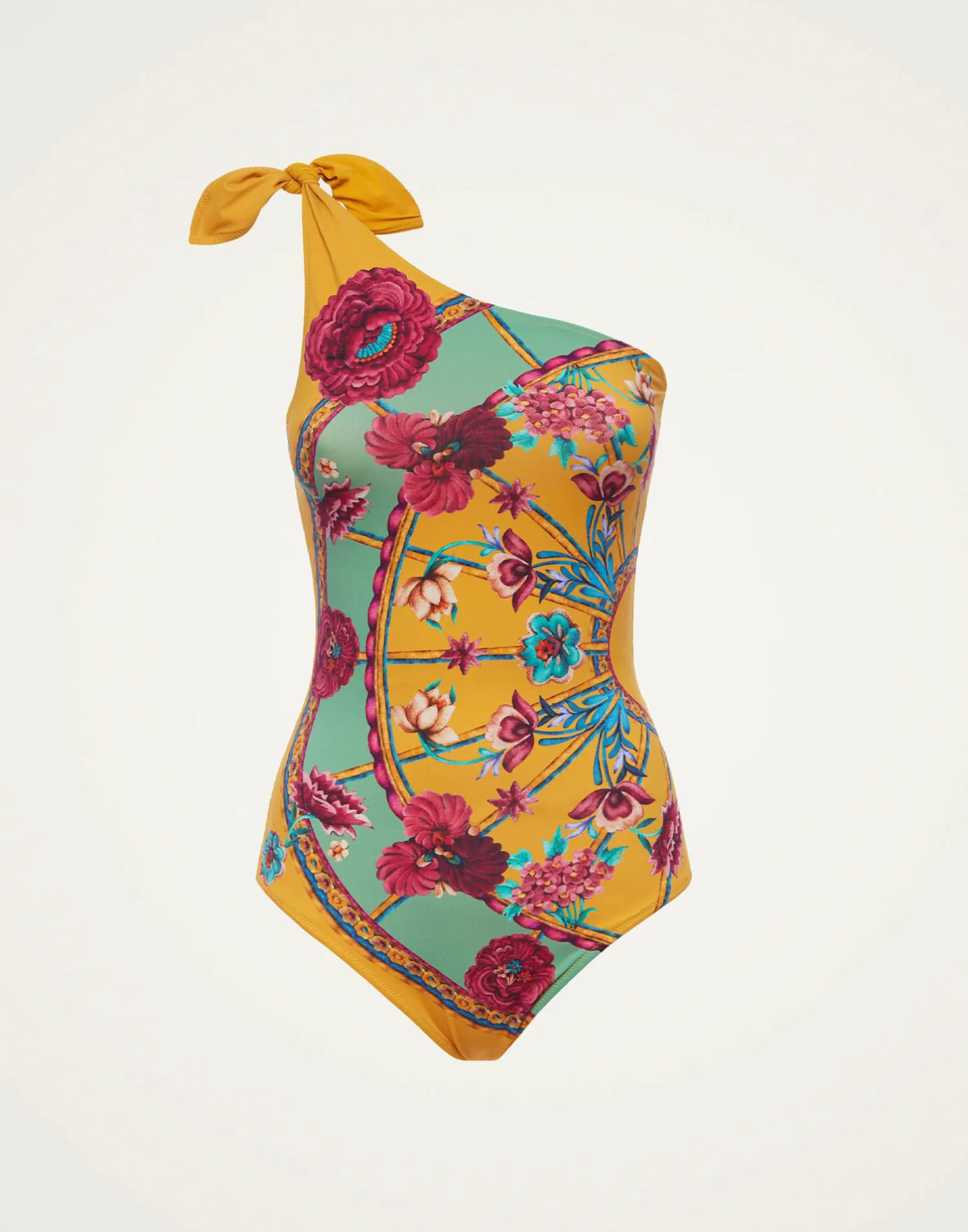 La DoubleJ Moda Mare<Goddess SuitZodiac Placée Marigold in Supreme Lycra