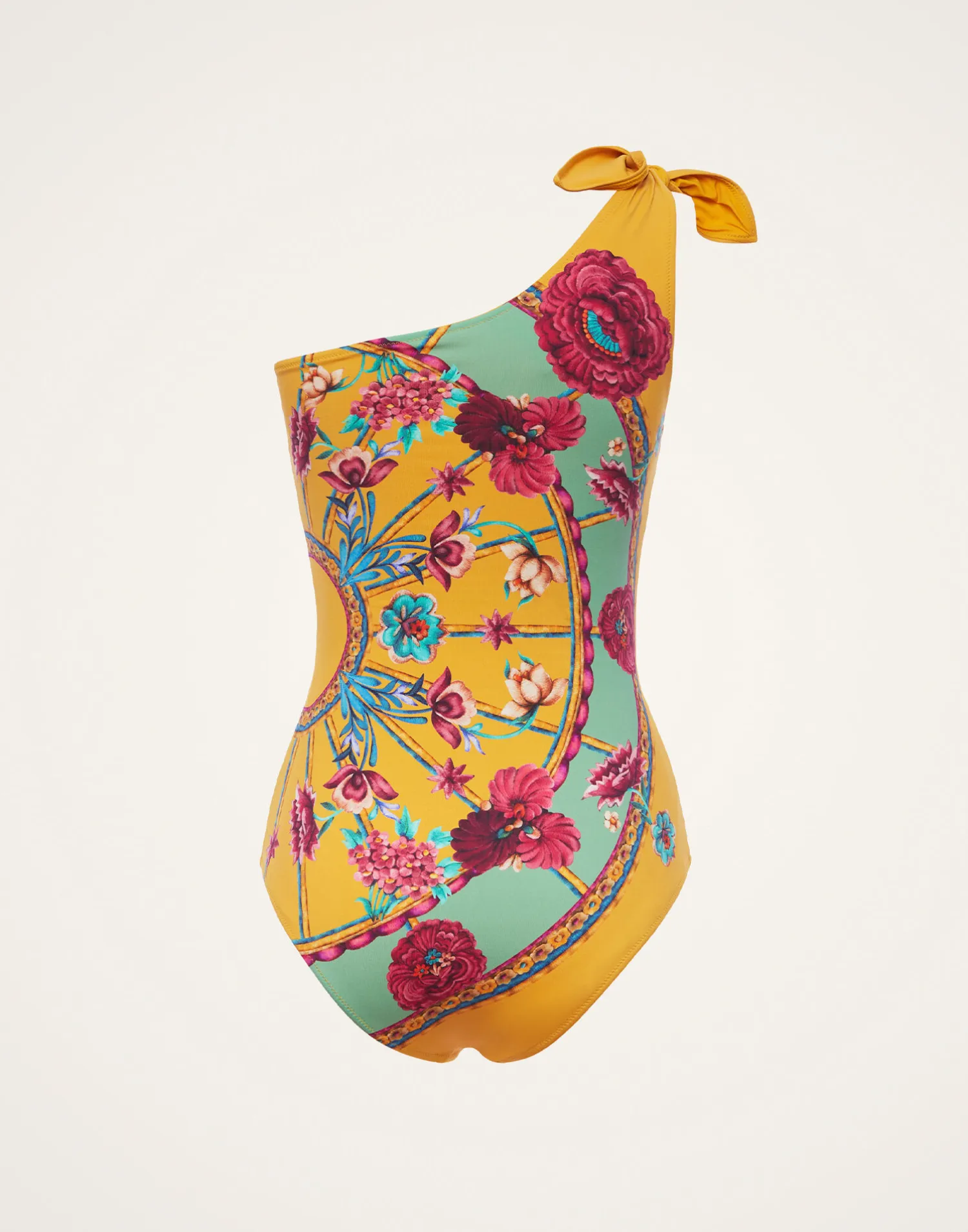 La DoubleJ Moda Mare<Goddess SuitZodiac Placée Marigold in Supreme Lycra